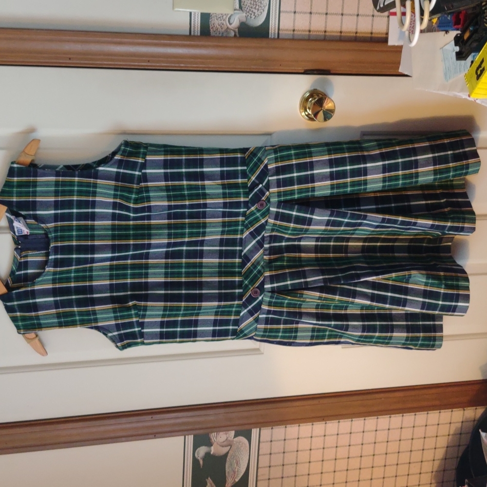 Vintage Royal Park Girls rounded neck kick pleat school uniform jumper